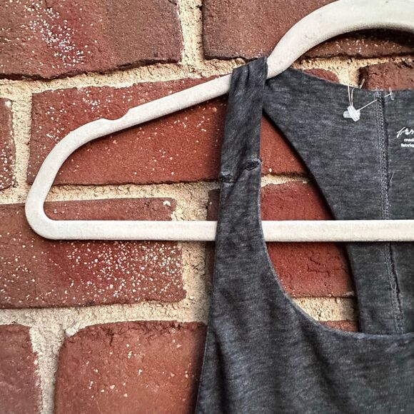Free People FP Movement Exhale Tank gray Racerback Active Top large NEW - Picture 6 of 10
